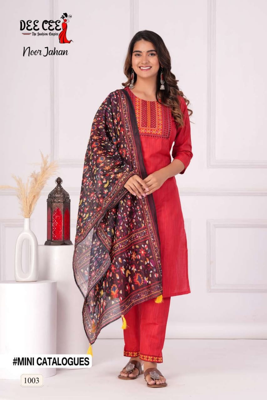 DeeCee Noor Jahan Kurti With Pent Duptta (545x04)