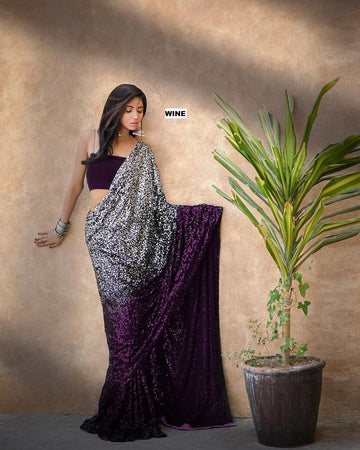 Bollywood Block Buster Sequins Saree 3367