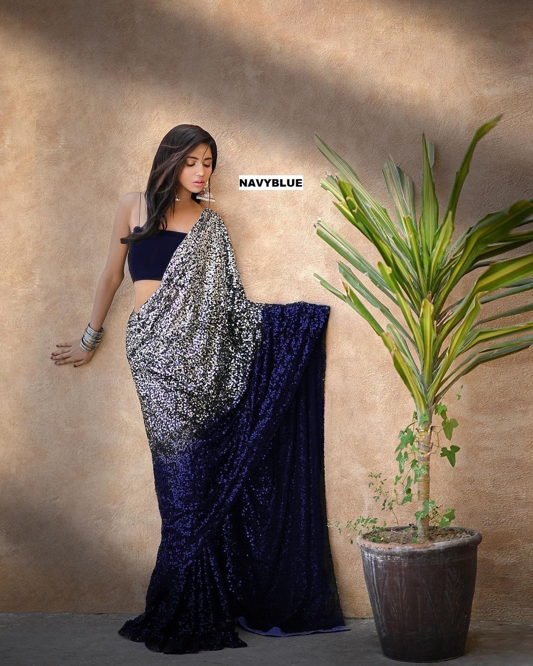 Bollywood Block Buster Sequins Saree 3367