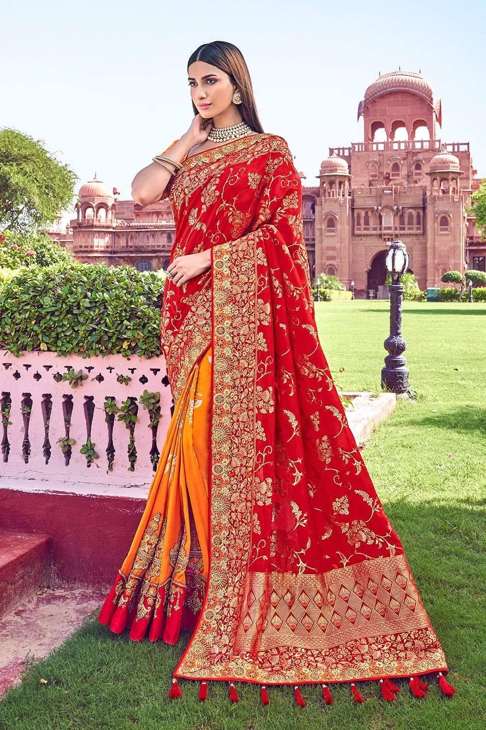 Latest Designer Banarasi Silk Saree Party Wear | Pink Saree Banarasi