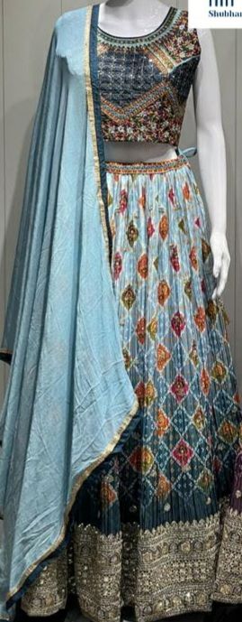 Beautiful Designer Georgette Printed Skirt