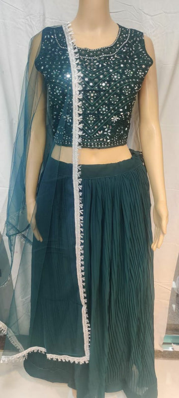 Beautiful Designer Pure Crush Georgette Lehenga