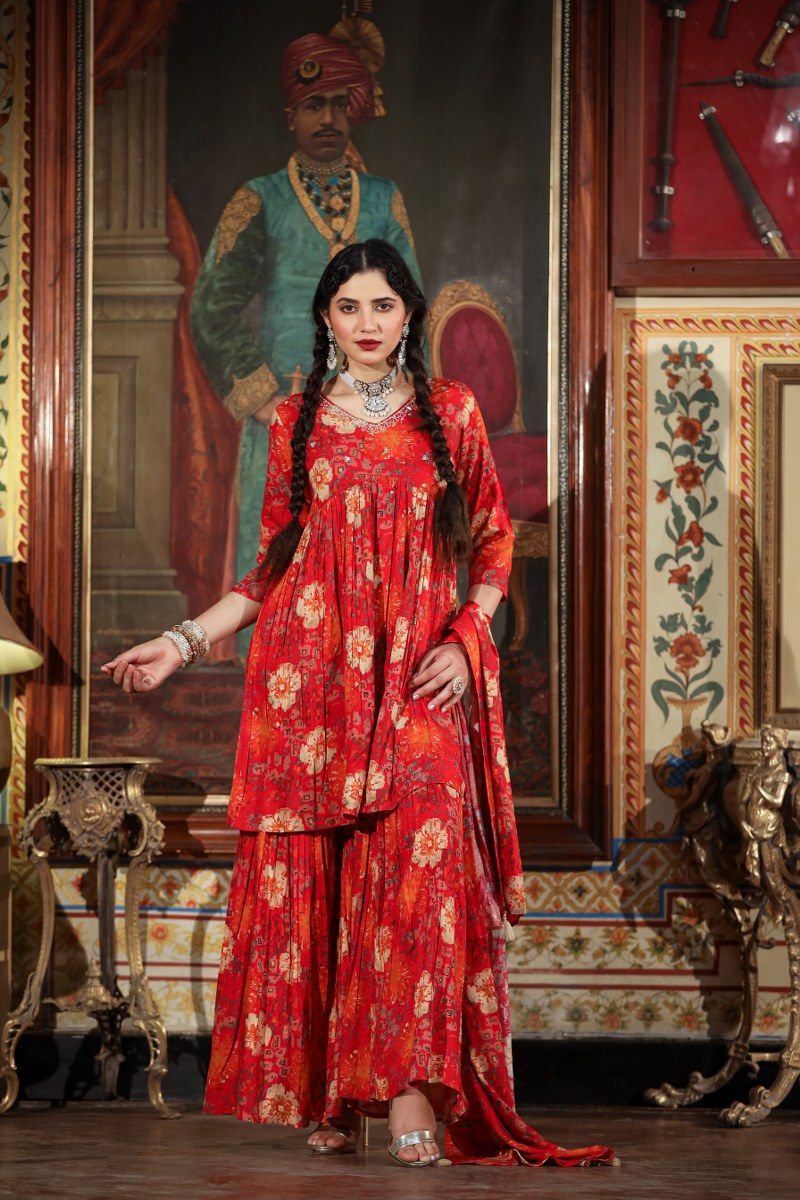 Radiant Printed Sharara Set (1795x04)