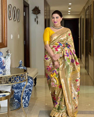 Beautiful Designer Banarasi Soft Silk Paithani Saree