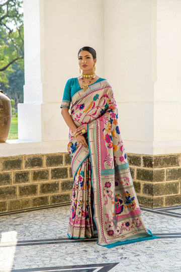 Beautiful Designer Banarasi Soft Silk Paithani Saree