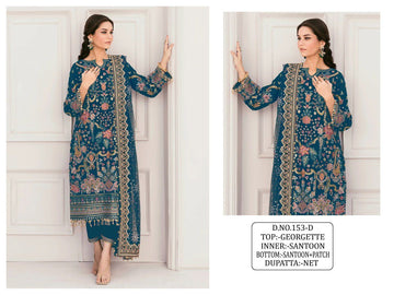 Pakistani Festival Wear Georgette Salwar Suit KF 153