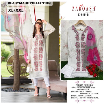 Zarqash Z-115 Designer Faux Georgette Suit