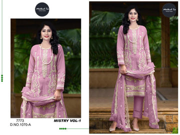 Mehboob Mistry Vol 1 D No 1070 Organza Heavy Embroidery Work Pakistani Salwar Kameez (1099x4)