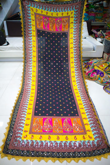 Party Wear Designer Handwork Real mirror Work Dupatta