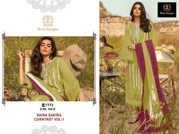 Ziaaz Designs 320 Saira Sakira Corntrst Vol 1 Suits