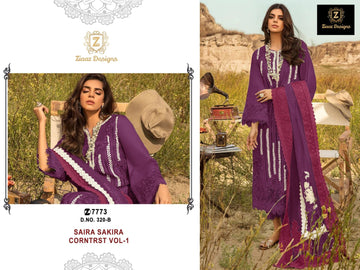 Ziaaz Designs 320 Saira Sakira Corntrst Vol 1 Suits