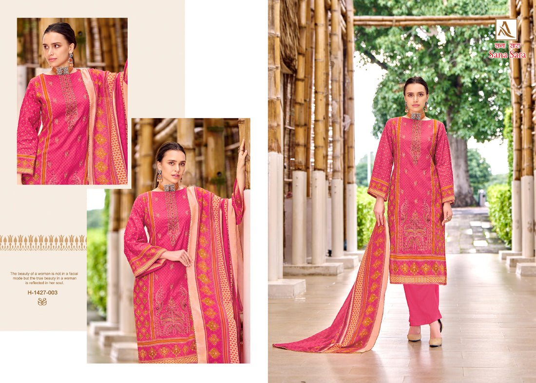 Alok Suit Sana Sara Cambric Dress Material