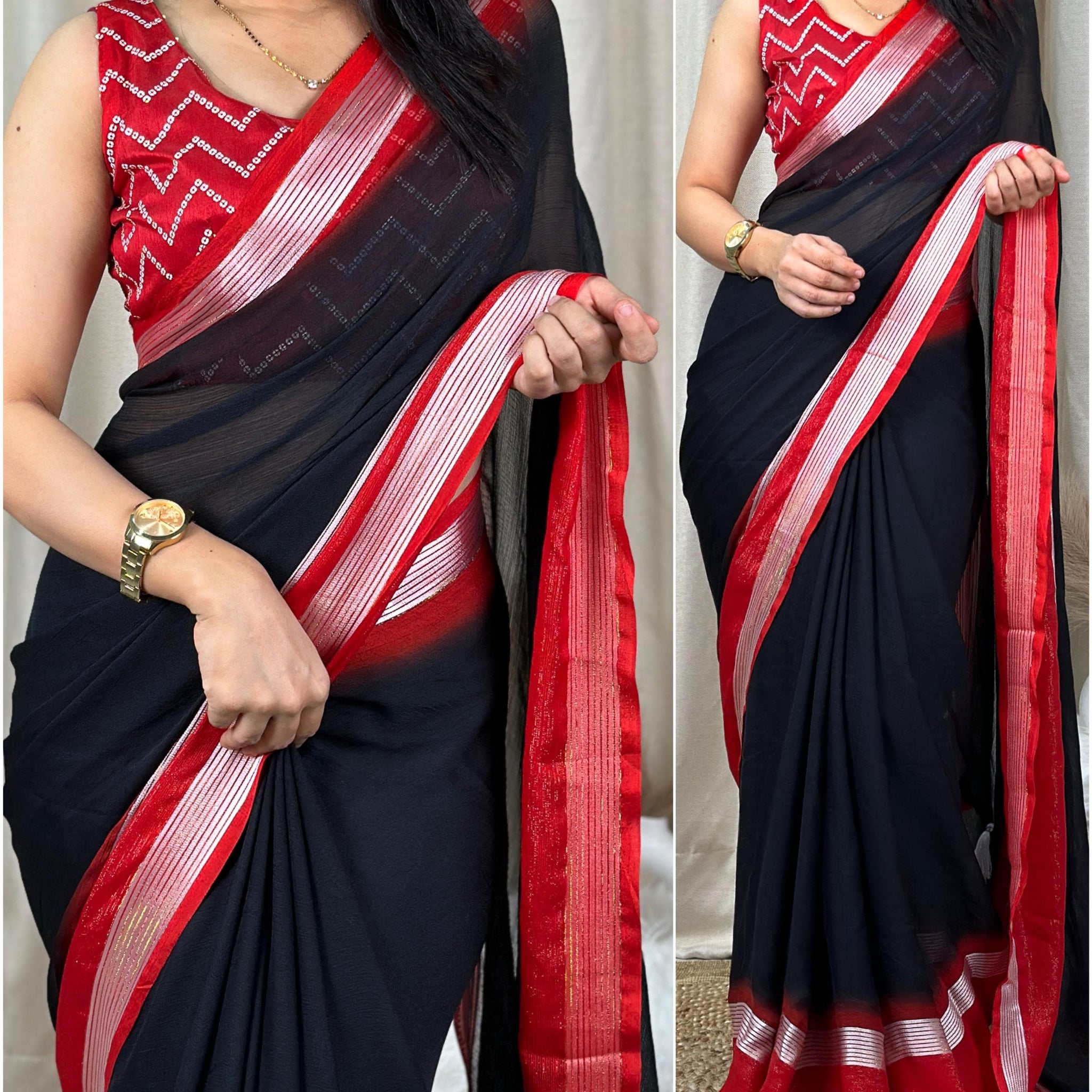 Beautiful Designer Mysha Chiffon Saree