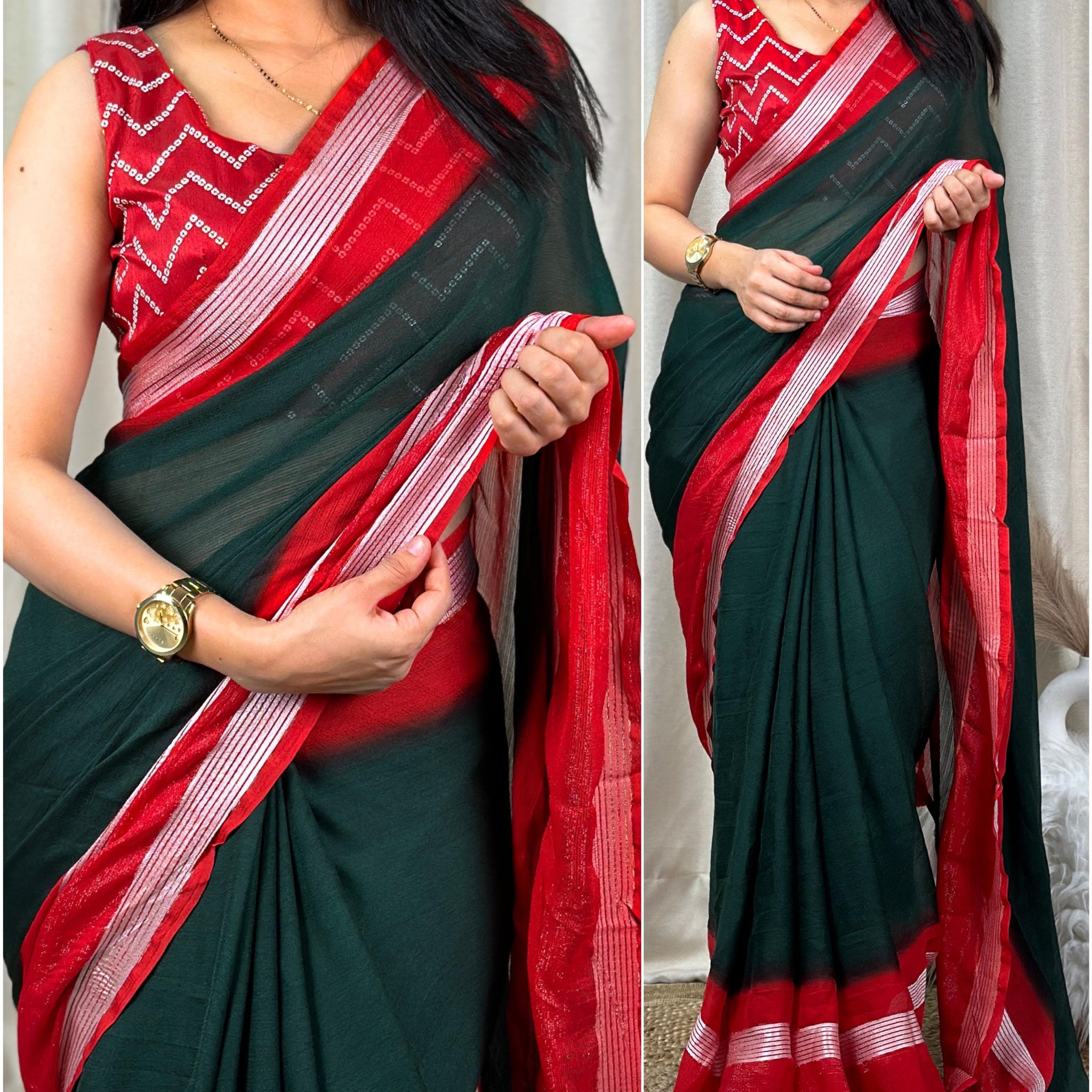 Beautiful Designer Mysha Chiffon Saree (990x07)