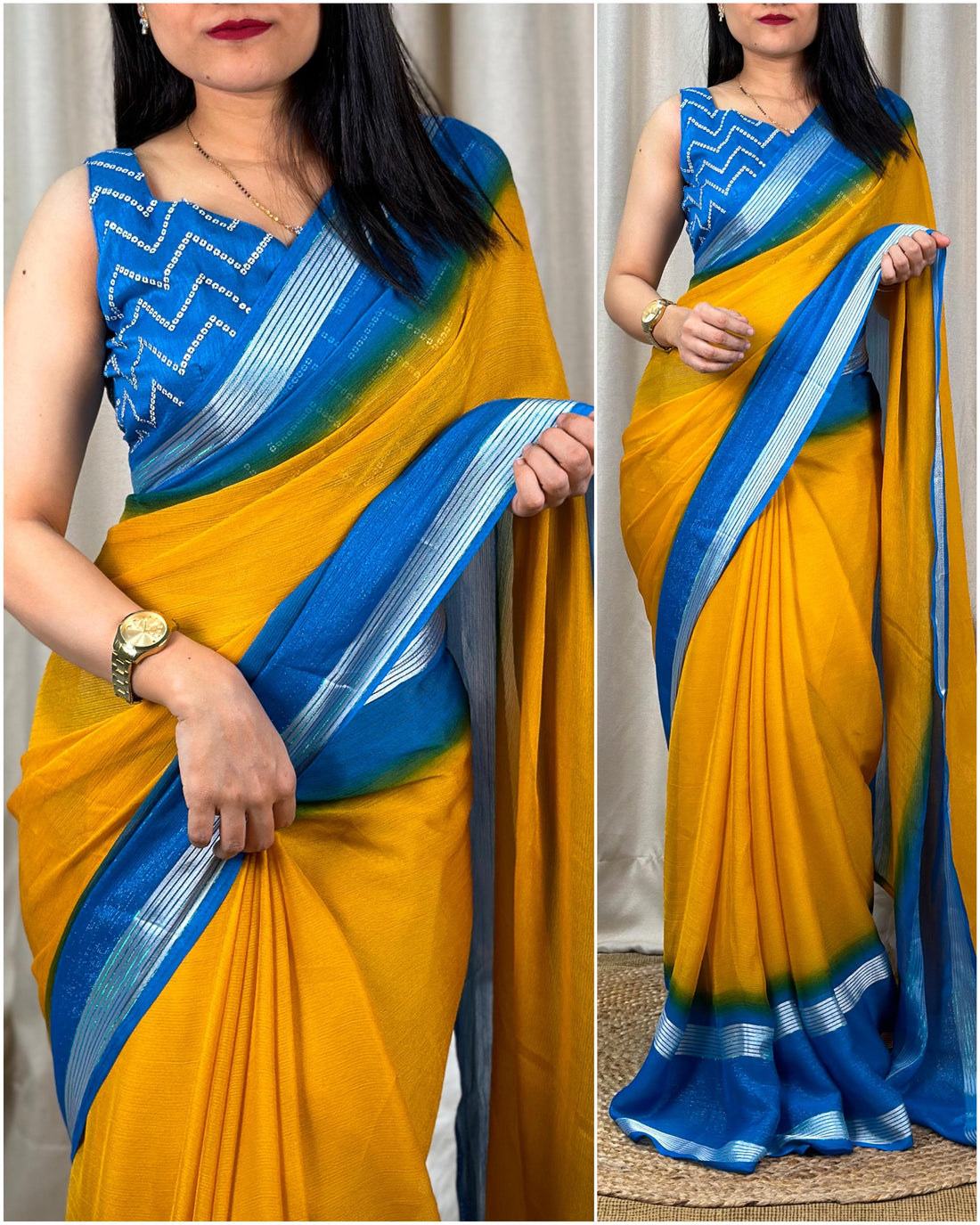 Beautiful Designer Mysha Chiffon Saree (990x07)