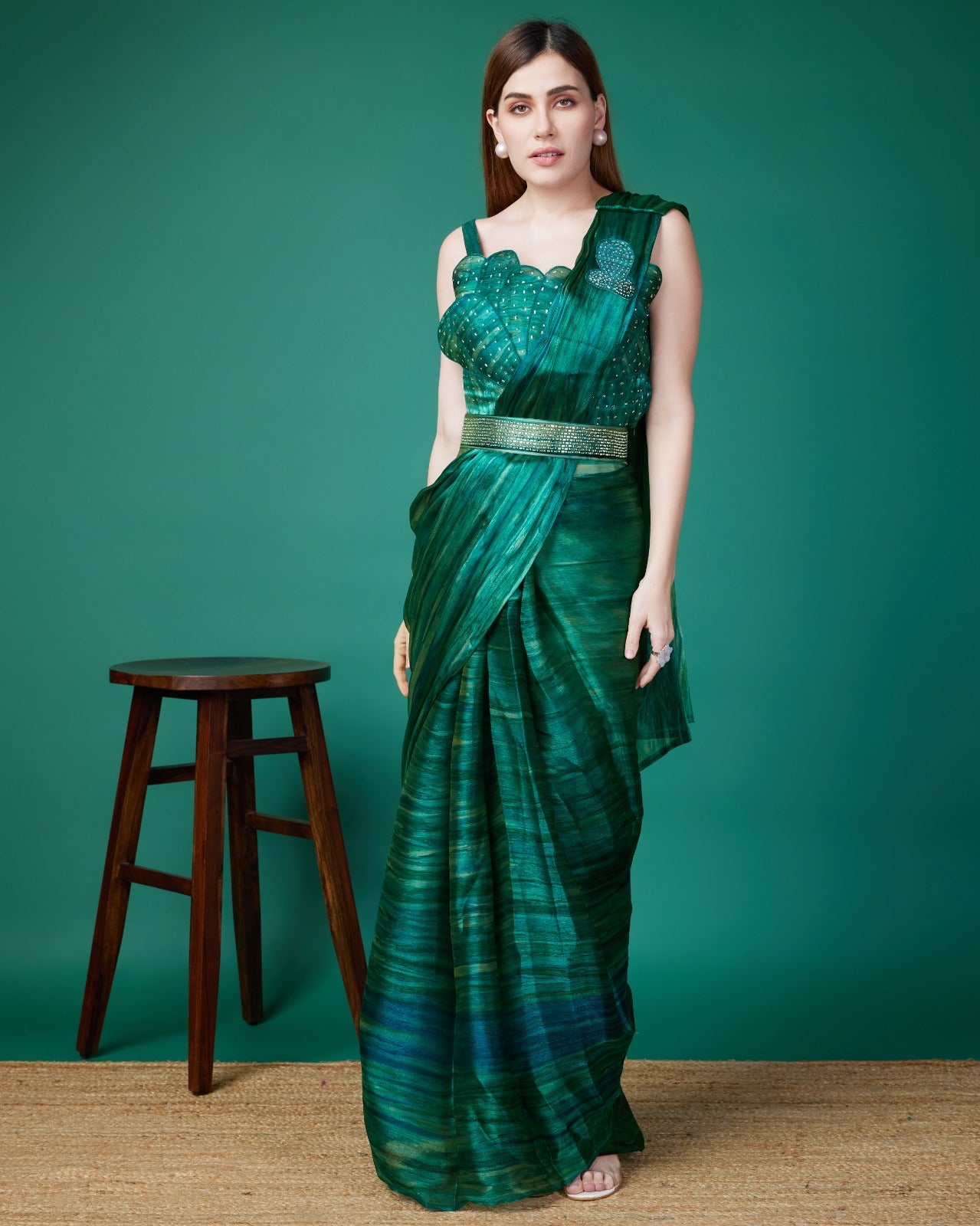 Party Wear Designer Ready To Wear One minute Sarees