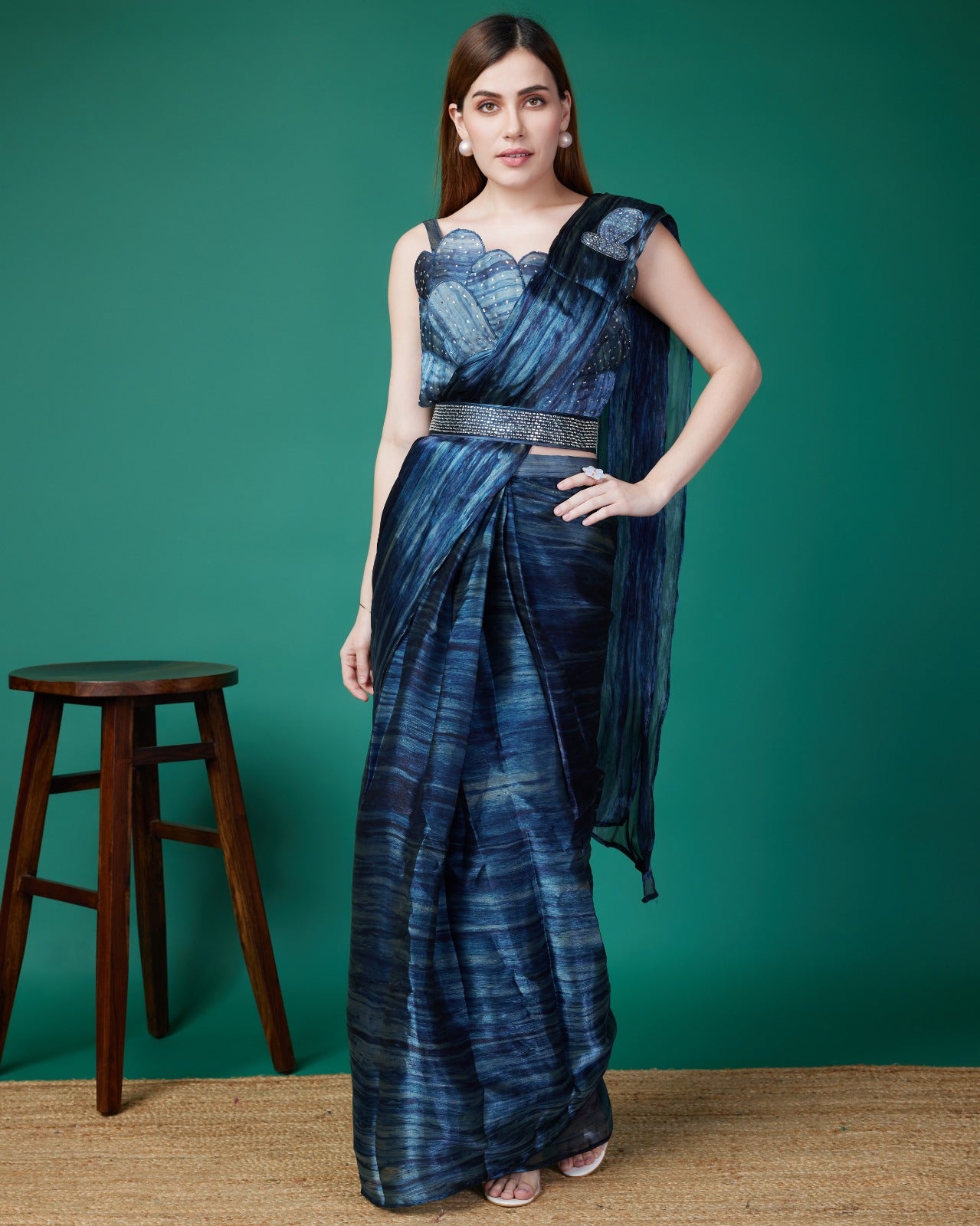 Party Wear Designer Ready To Wear One minute Sarees