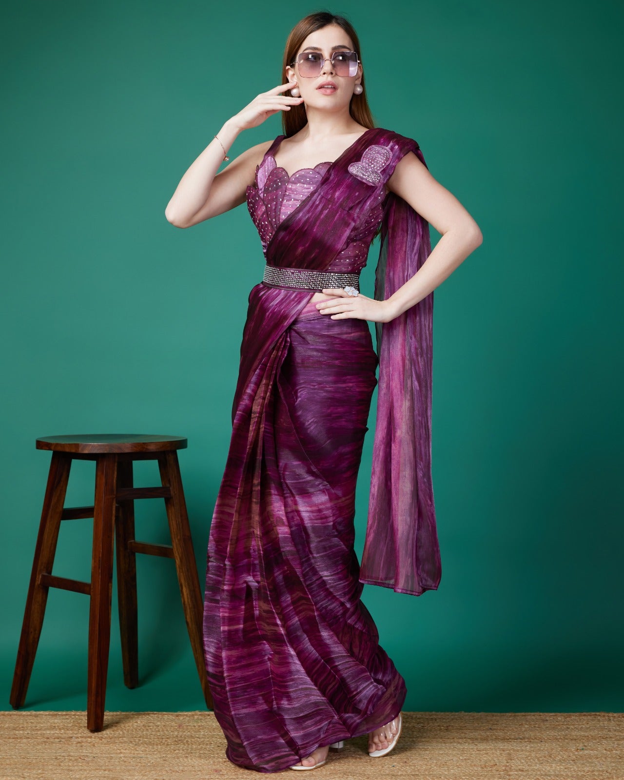 Party Wear Designer Ready To Wear One minute Sarees