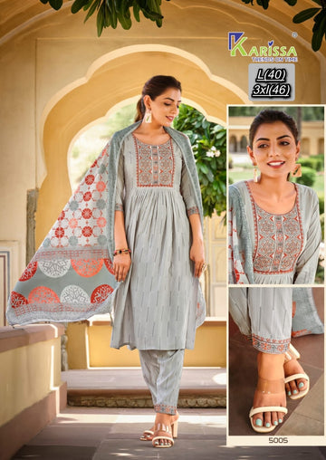 Karissa Gulmohar Vol 2 Liva Rayon Kurti Set