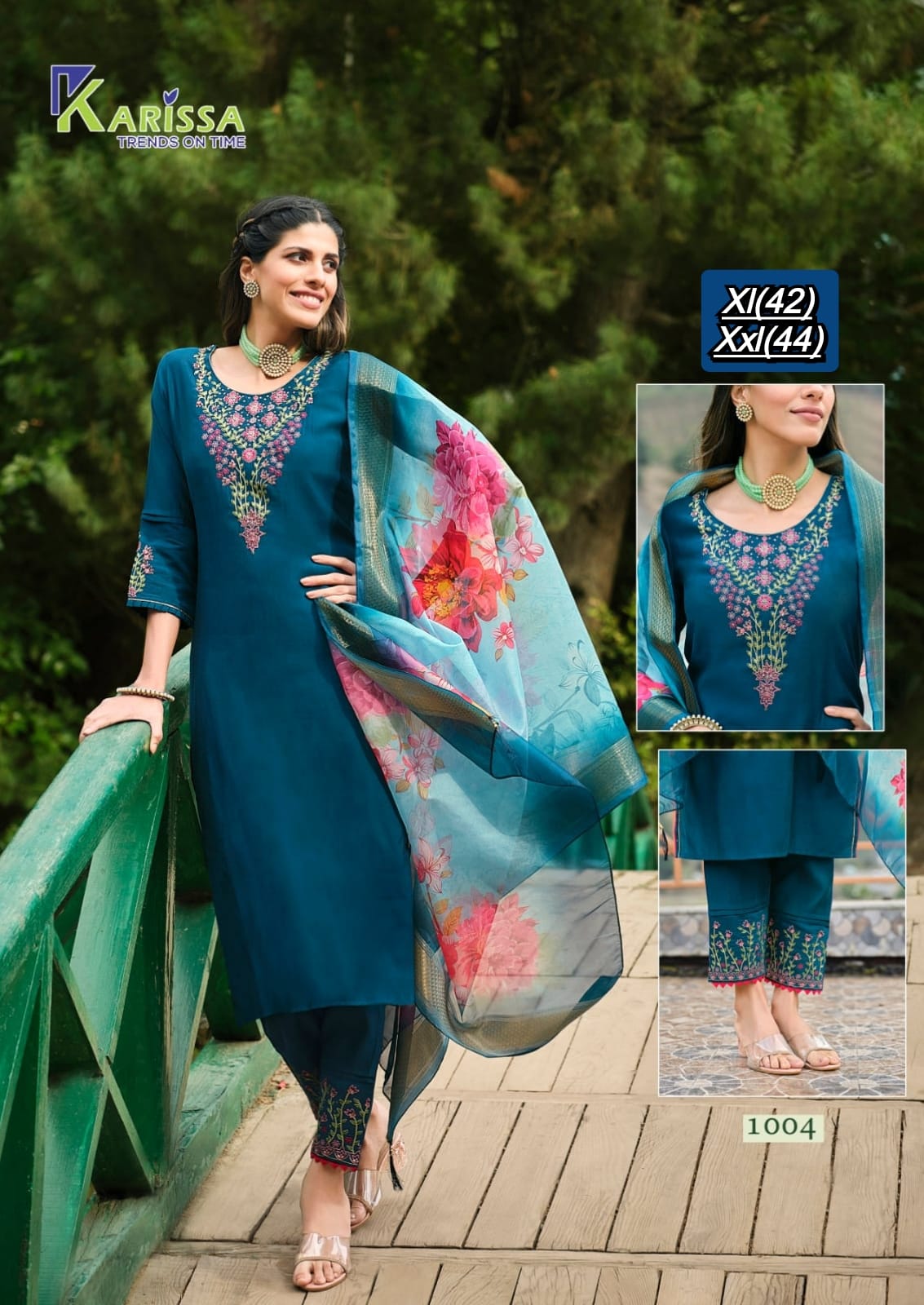 Beautiful Designer Heavy Reyon Kurti Pent with dupatta