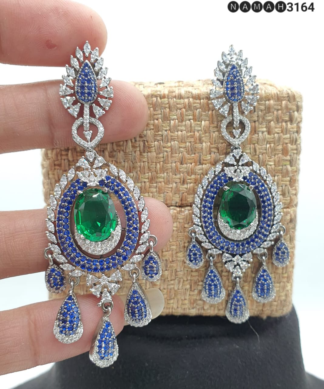 Beautiful American Diamond Earrings Set