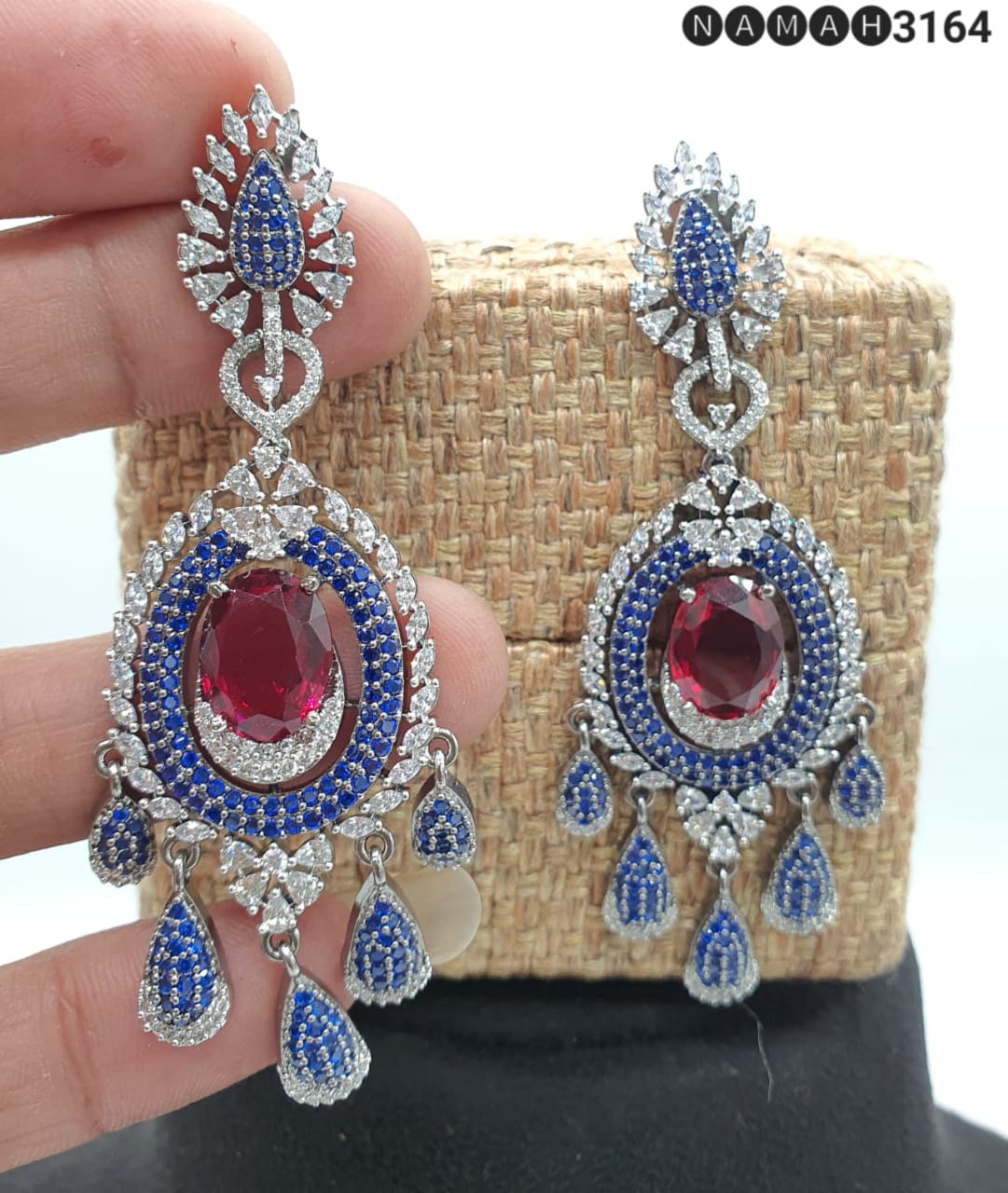 Beautiful American Diamond Earrings Set