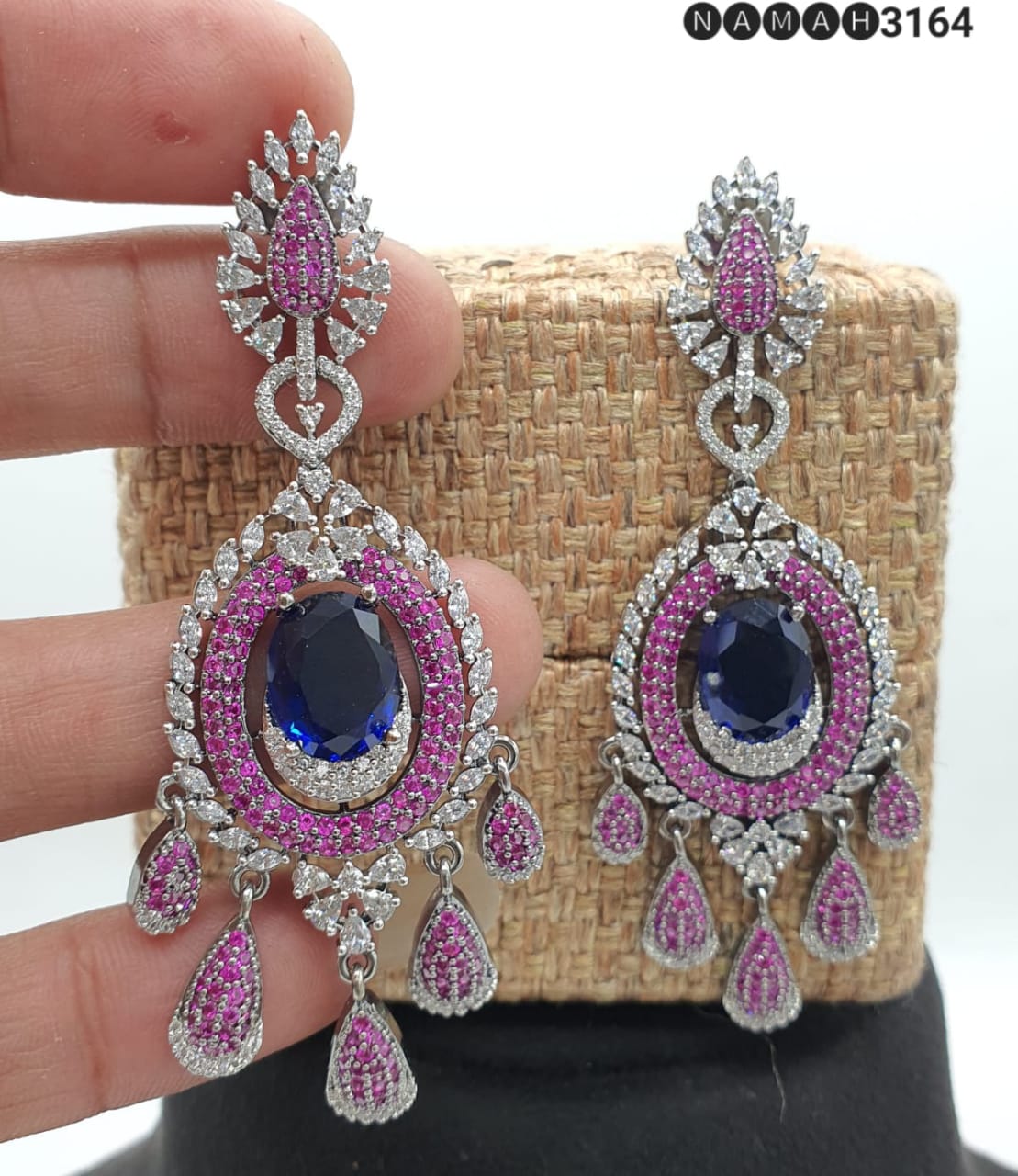 Beautiful American Diamond Earrings Set