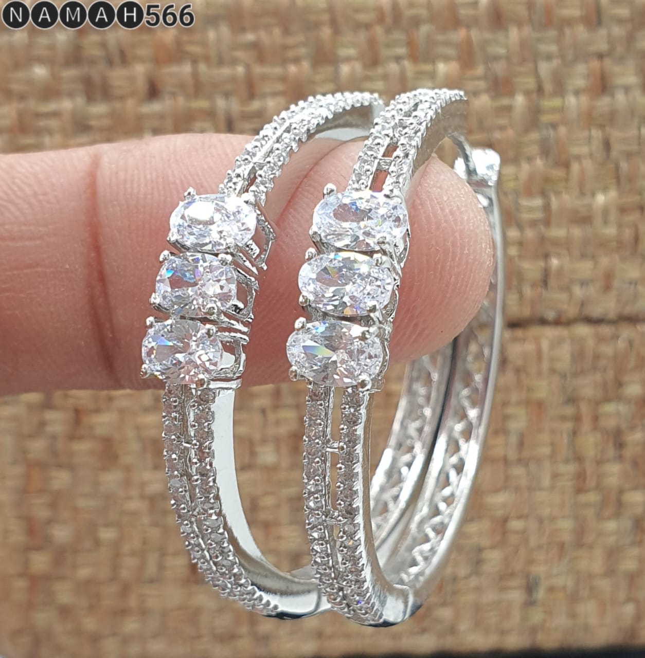 Beautiful American Diamond Earrings Set