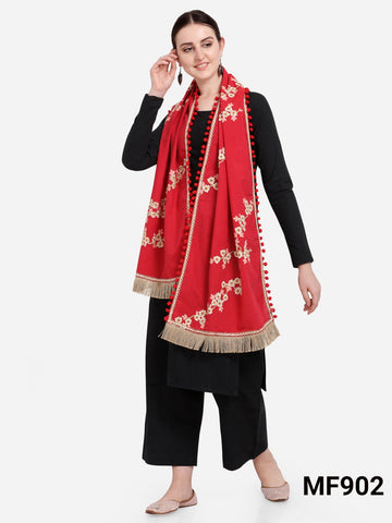 Navratri Pure Khadi Embroidered Shawls & Dupatta.