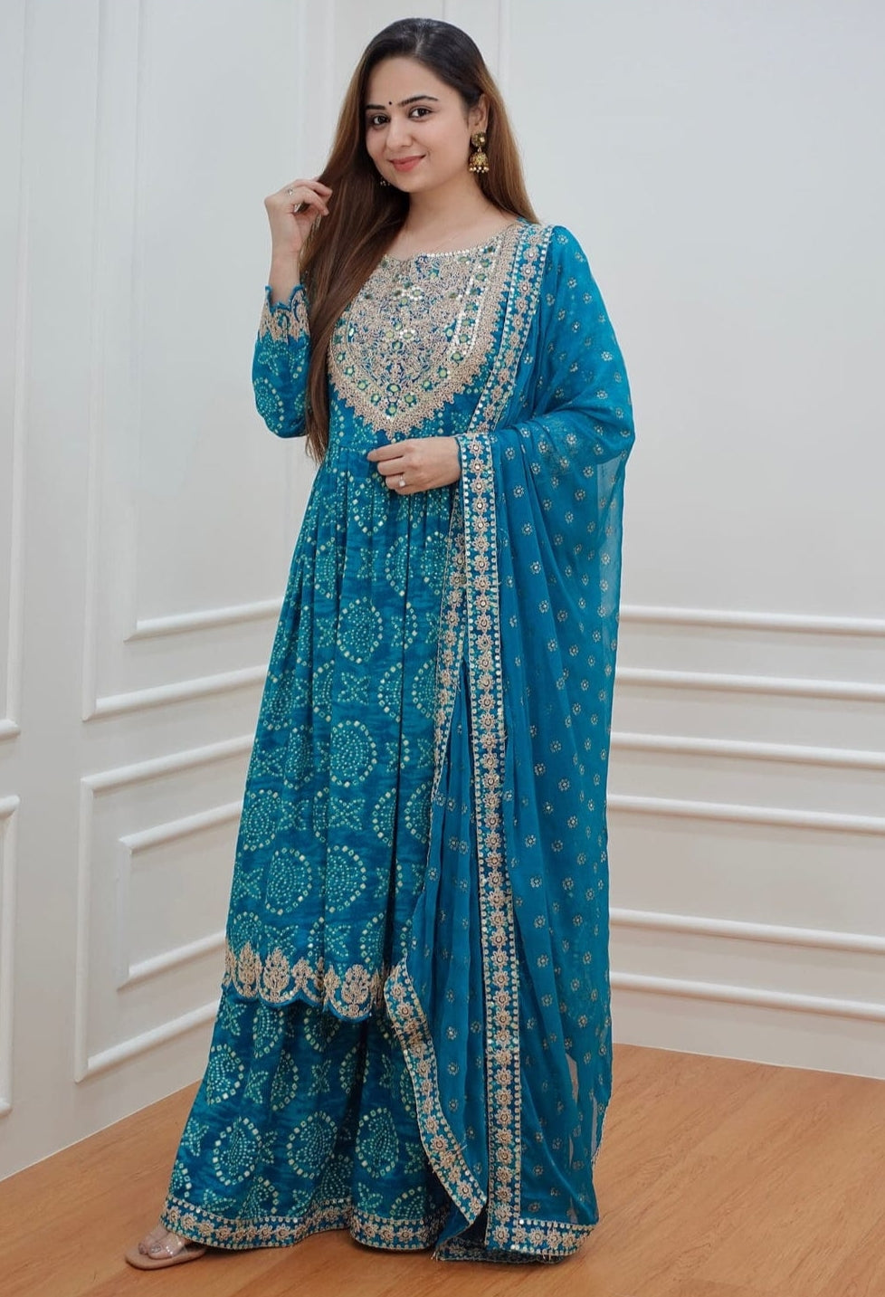 Anarkali sharara suit hotsell