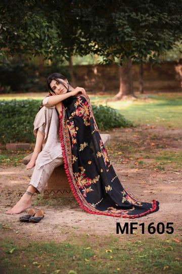 Beautiful Designer Pure Khadi Embroidered Winters Shawls & Dupatta