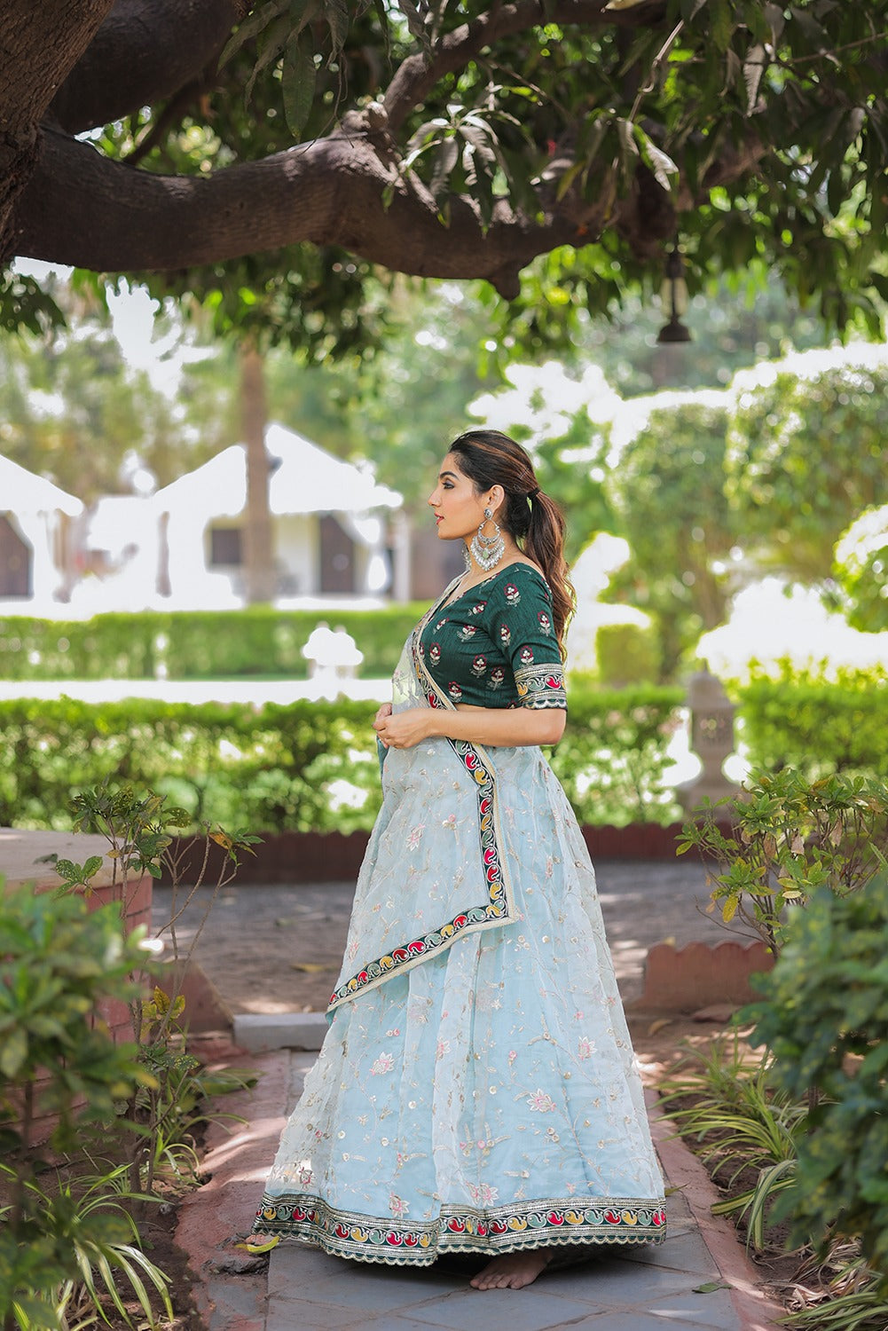 Designer Organza Lehenga Choli