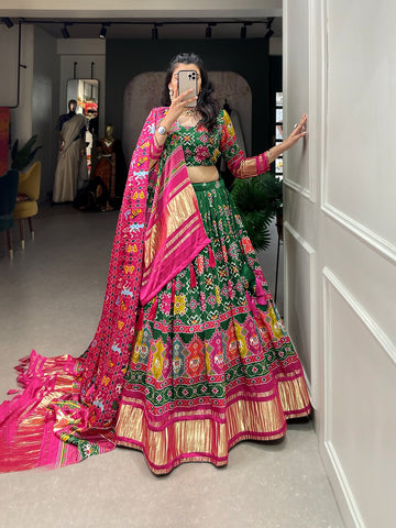 Gajji Silk Lehenga Choli