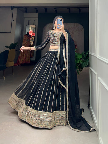 Beautiful Designer Georgette Lehenga Choli Design No 1806