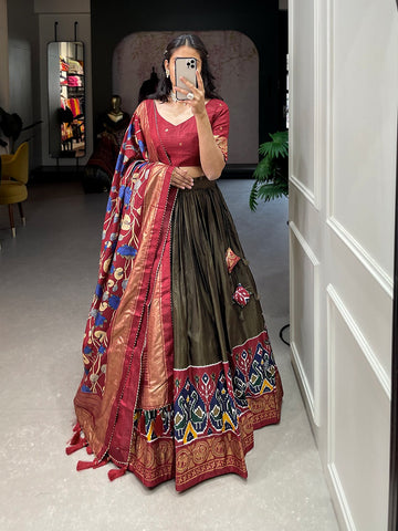 Party Wear Cotton Lehenga Choli