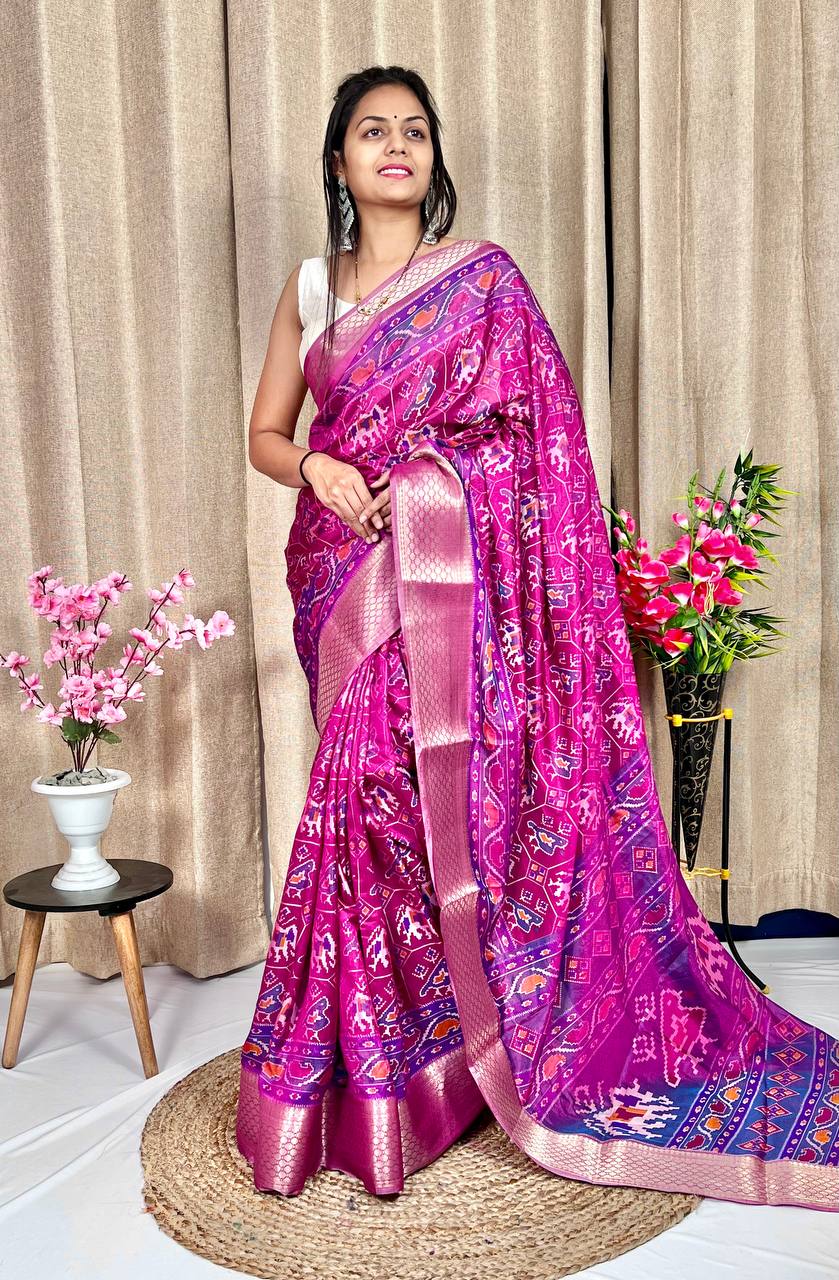 Beautiful Designer Daily Wear Soft Dola Silk Slub Saree