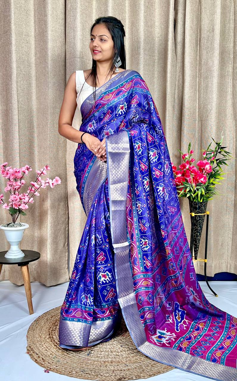 Beautiful Designer Daily Wear Soft Dola Silk Slub Saree