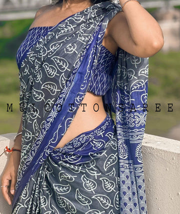 Beautiful Designer Pure Soft Cotton Saree