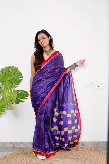 Beautiful Designer Pure Soft Cotton Sarees