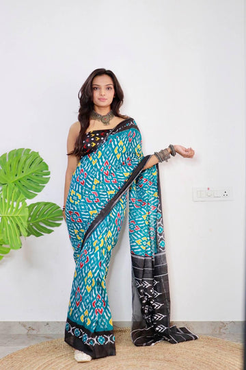 Beautiful Designer Pure Soft Cotton Sarees