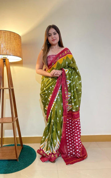 Beautiful Designer Pure Soft Mulmul Cotton Saree