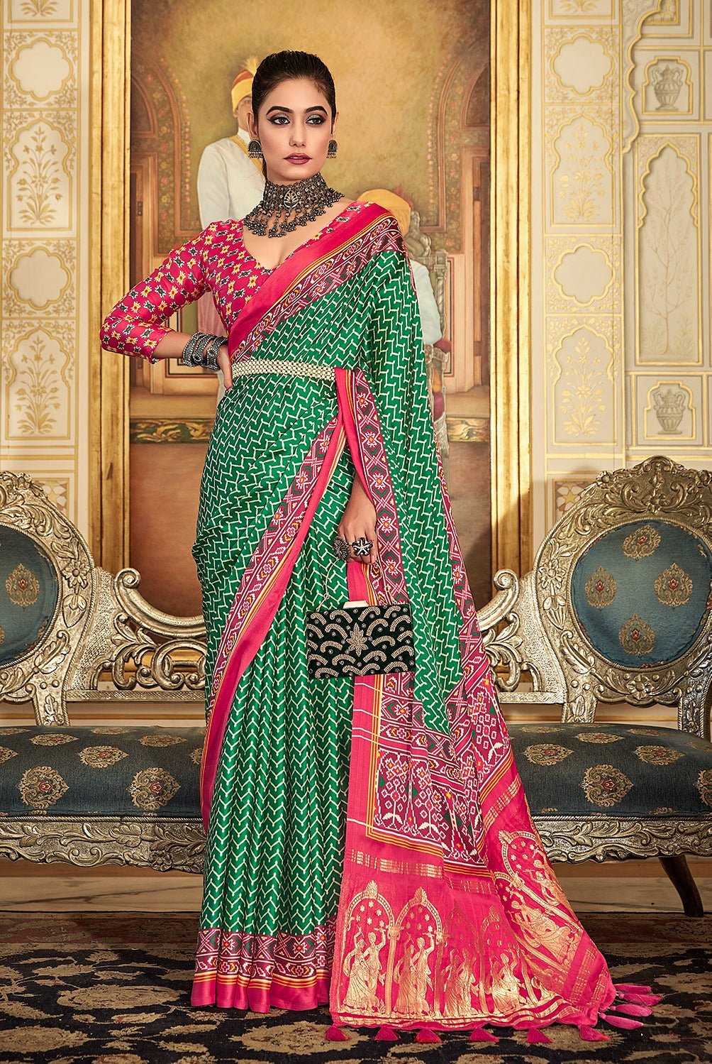 Beautiful Designer Pure Gaji Silk Saree