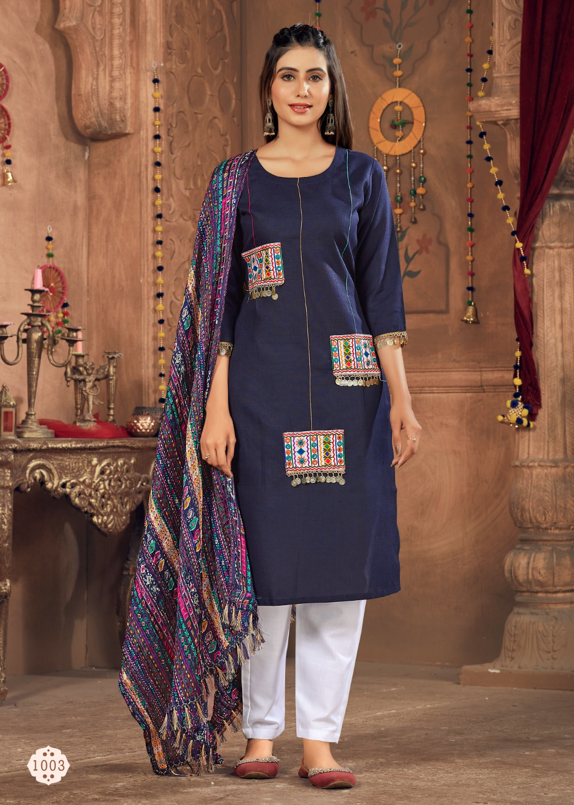 Beautiful Designer Traditional Pure Cotton Women's Suit