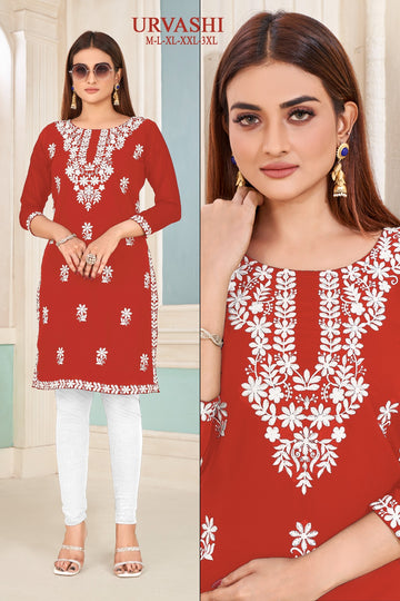 Beautiful Designer Sangeet Urvashi Faux Georgette Kurti (450x10)