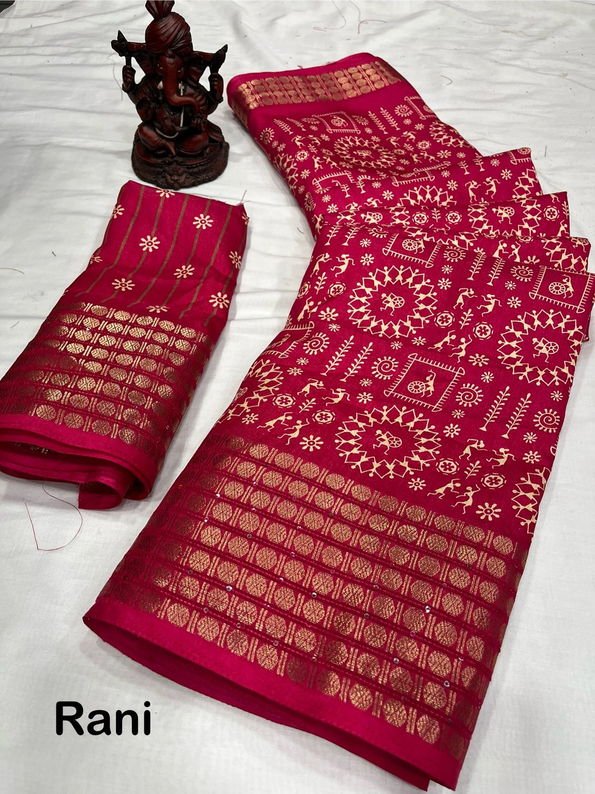 Beautiful Designer Special Kalamkari Dola Silk Saree