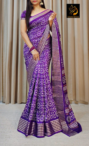 Beautiful Designer Special Kalamkari Dola Silk Saree