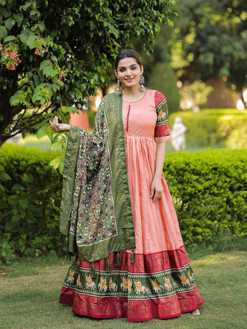 Beautiful Designer Dola Silk Gown