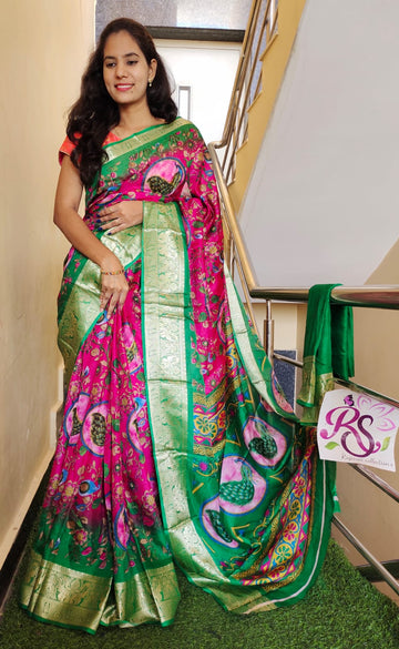 Party Wear Pure Viscouse Dola Binny Crepe Silk Saree