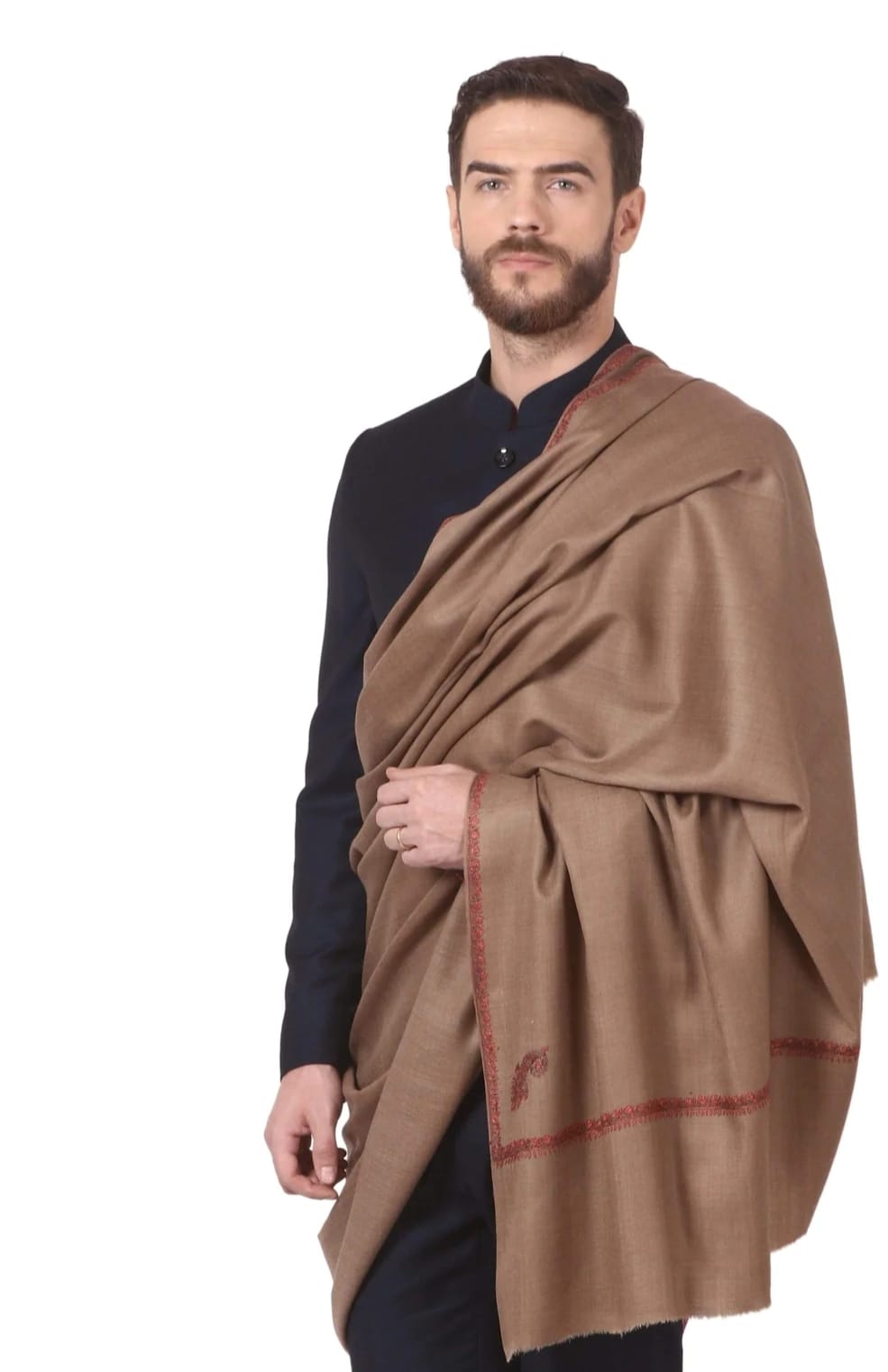 Winter Special Pashmina Wool Real Kashmiri Sozni  Men's Shawls