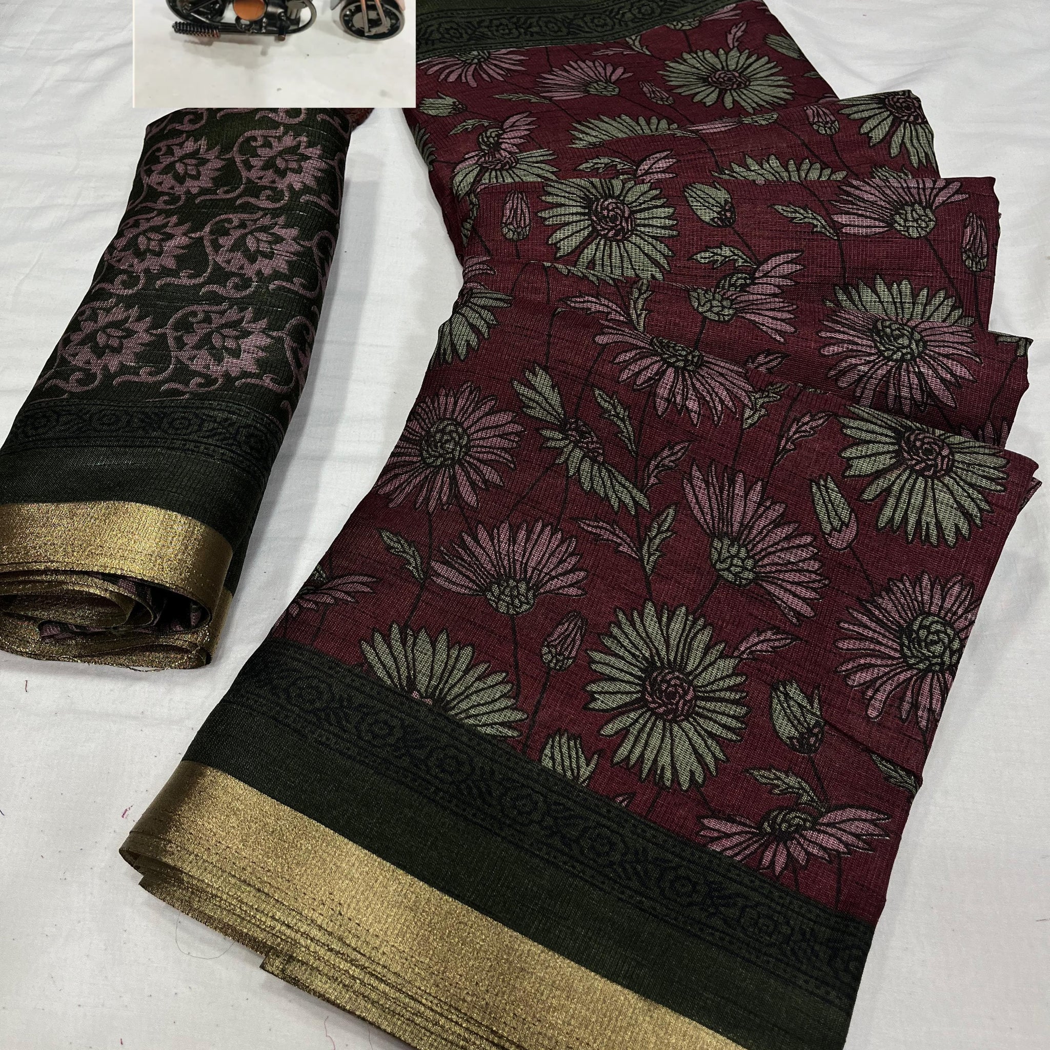 Party Wear Pure Viscouse Antique Desgine Dola Silk Saree